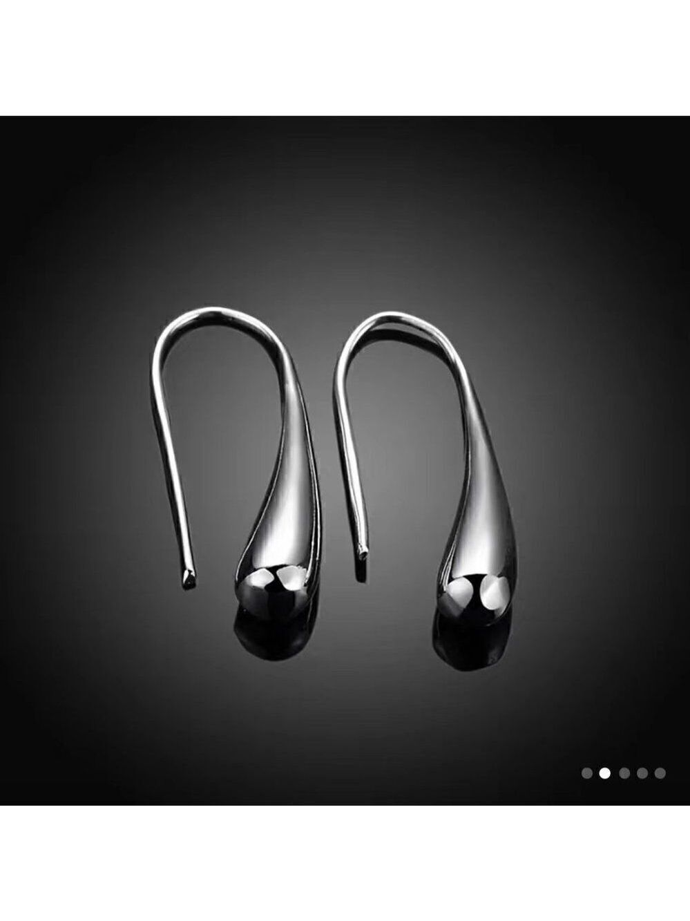 S925 Silver Water Drop Earrings #623
